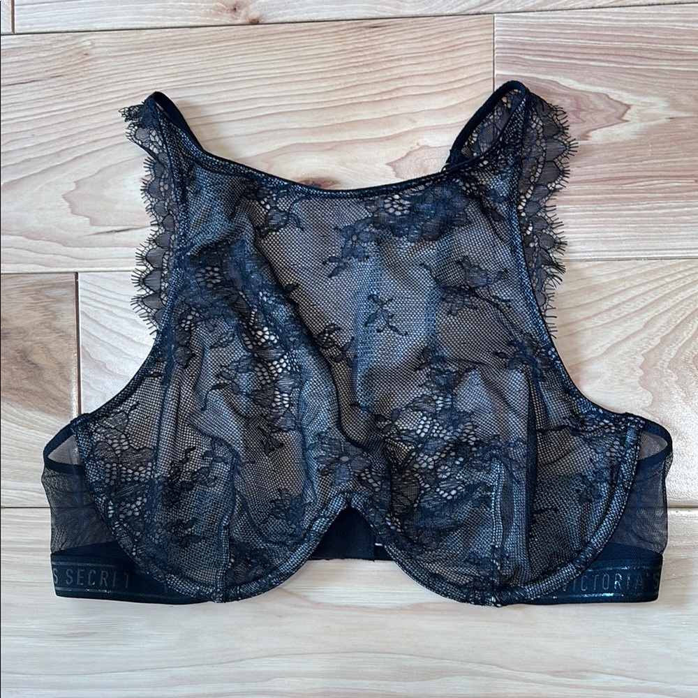 VS Lace High Neck Underwire Bra